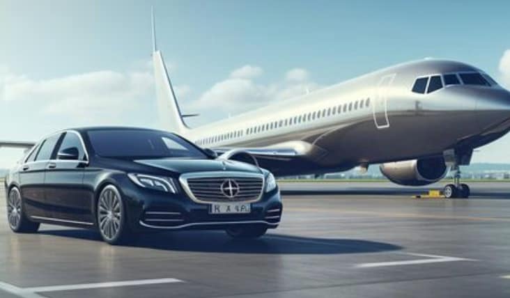 Flight-Tracked Limo Airport Pickup With Buffer Times to Avoid Wait Fees