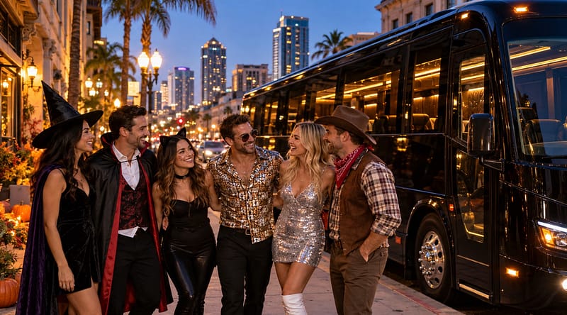 Halloween party bus planning