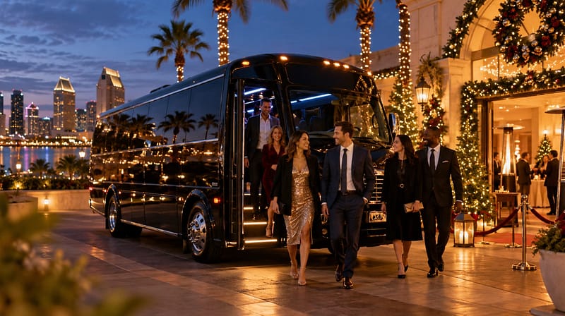 How to Plan Company Holiday Party Transportation in San Diego