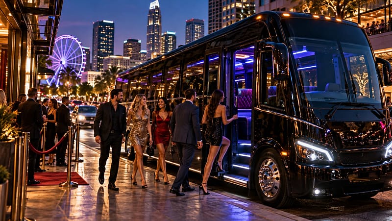 How Do Multiple Stops Work on a Party Bus Rental