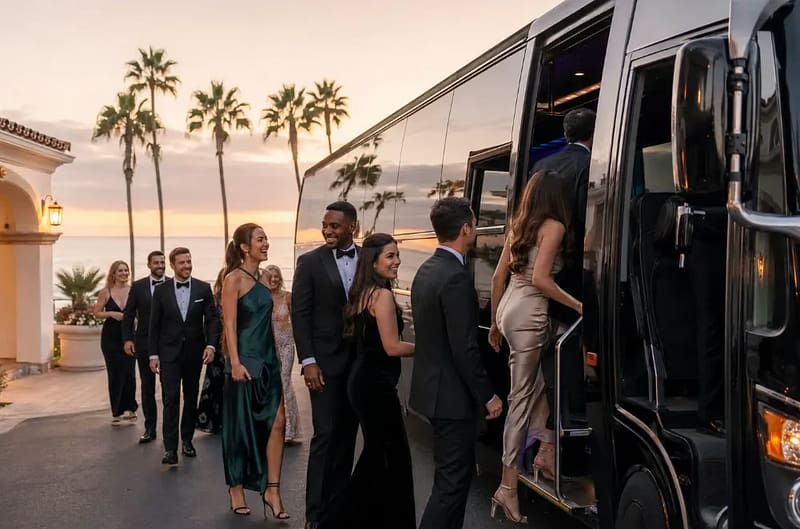Party Bus Rental in Carlsbad, CA for Coastal Celebrations